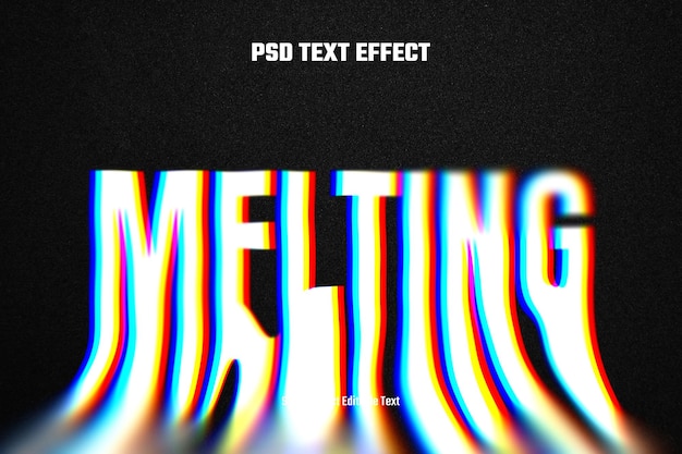 Schmelzender Texteffekt