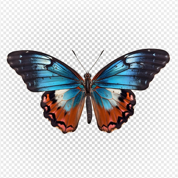 Schmetterling isoliert auf transparentem Hintergrund, generative KI