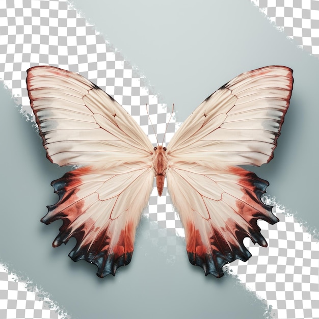Schmetterlingsflügel auf transparentem Hintergrund