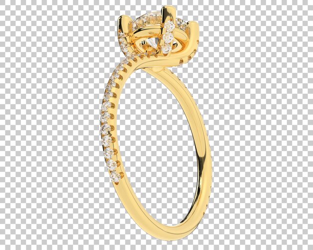 Schmuck auf transparentem Hintergrund 3D-Darstellung