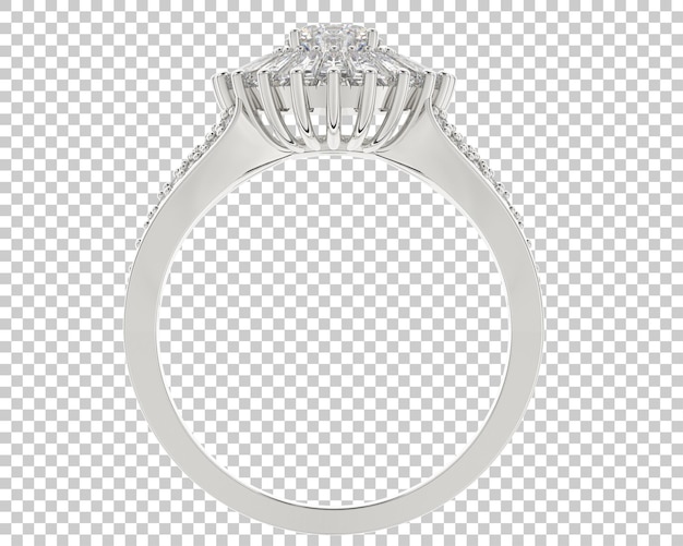 Schmuck auf transparentem Hintergrund 3D-Darstellung