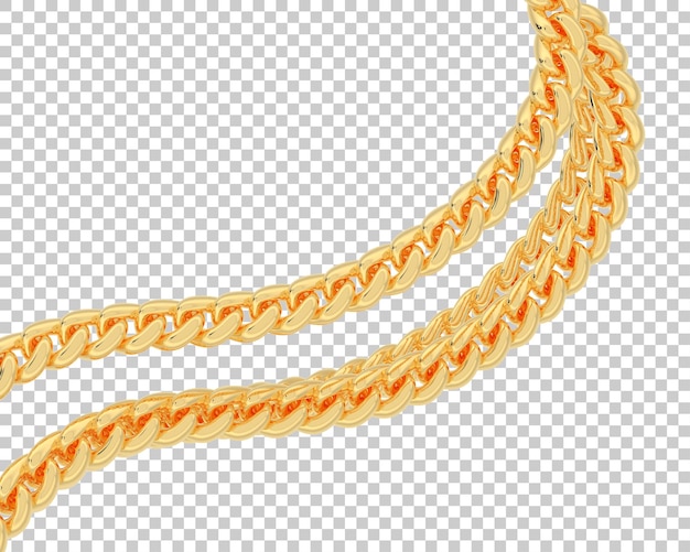 Schmuck auf transparentem Hintergrund 3D-Darstellung