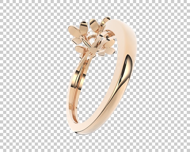 Schmuck auf transparentem Hintergrund 3D-Darstellung