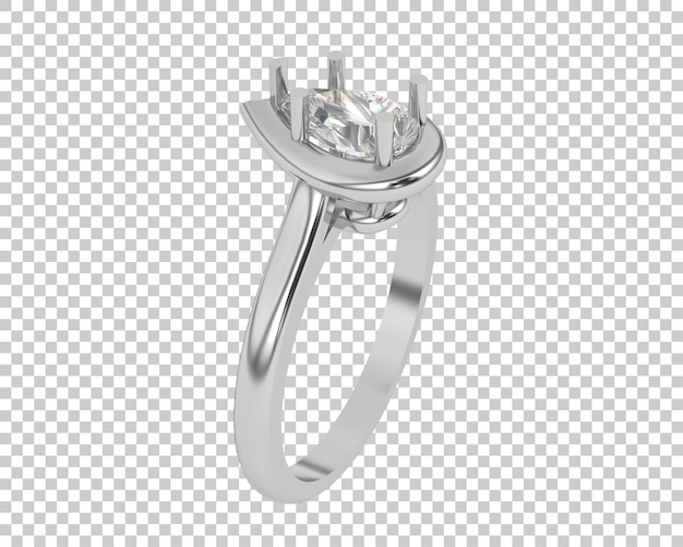 Schmuck auf transparentem Hintergrund 3D-Darstellung