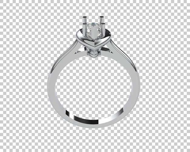 Schmuck auf transparentem Hintergrund 3D-Darstellung