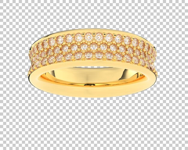 Schmuck auf transparentem Hintergrund 3D-Darstellung