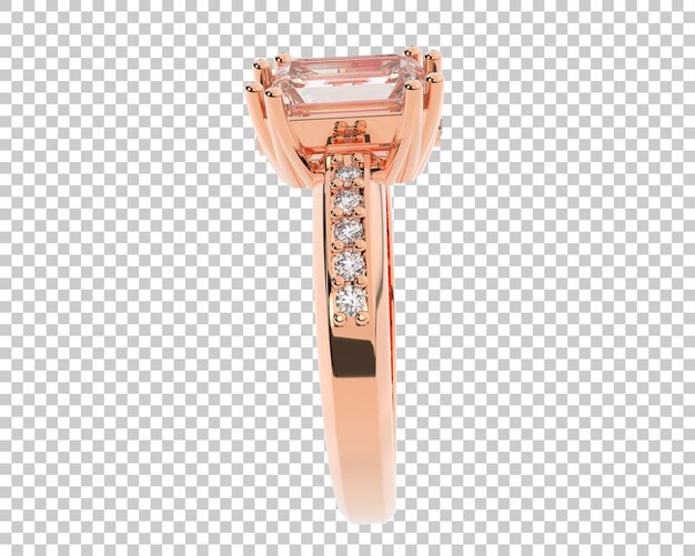 Schmuck auf transparentem Hintergrund 3D-Darstellung