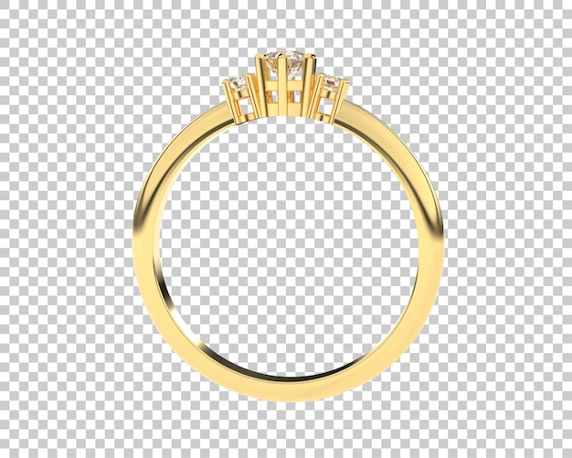 Schmuck auf transparentem Hintergrund 3D-Darstellung