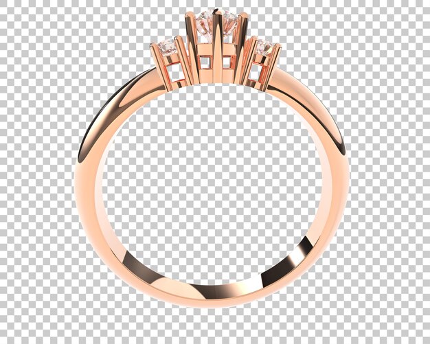 Schmuck auf transparentem Hintergrund 3D-Darstellung