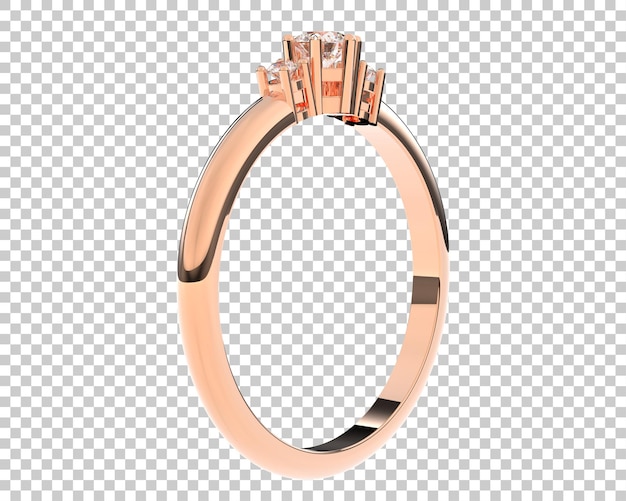 Schmuck auf transparentem Hintergrund 3D-Darstellung
