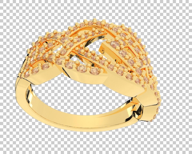 Schmuck einzeln auf Hintergrund, 3D-Darstellung
