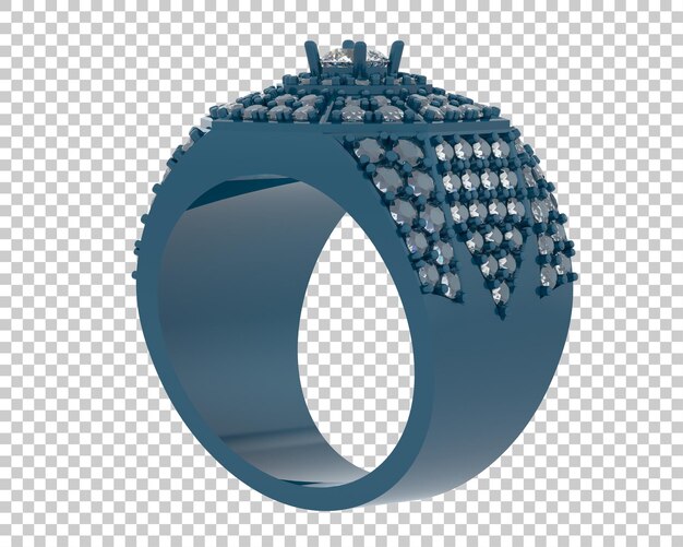 Schmuck isoliert auf dem Hintergrund 3D-Rendering-Illustration