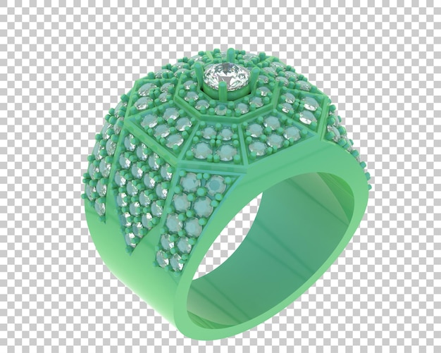 Schmuck isoliert auf dem Hintergrund 3D-Rendering-Illustration