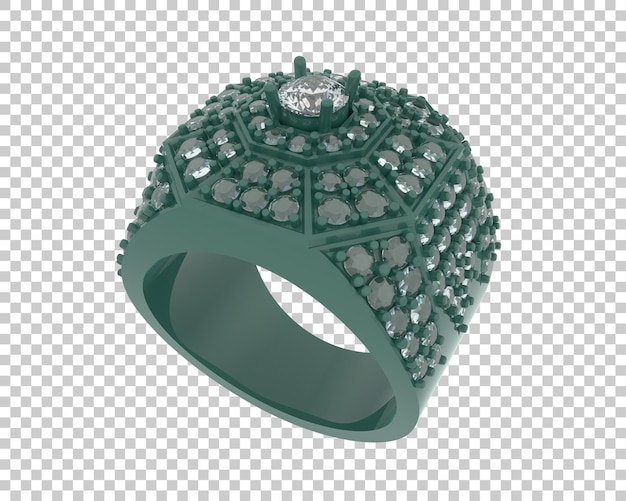 Schmuck isoliert auf dem Hintergrund 3D-Rendering-Illustration
