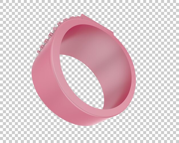 Schmuck isoliert auf dem Hintergrund 3D-Rendering-Illustration
