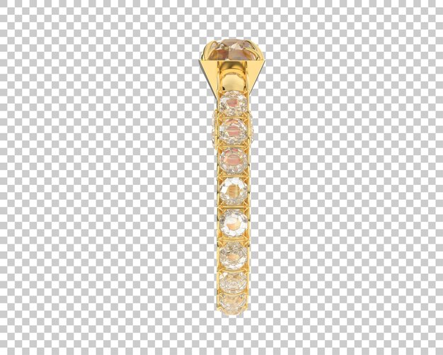 Schmuck isoliert auf dem Hintergrund 3D-Rendering-Illustration