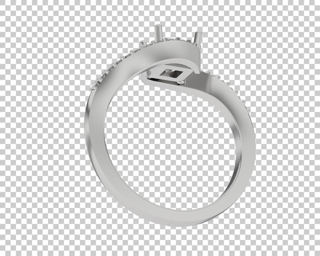 Schmuck isoliert auf dem Hintergrund 3D-Rendering-Illustration