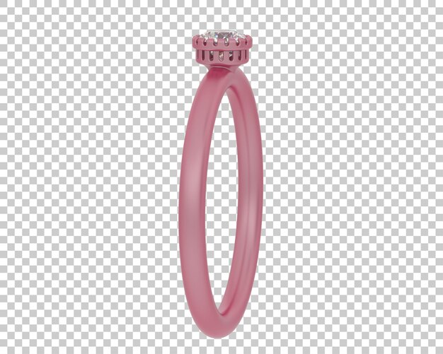 Schmuck isoliert auf dem Hintergrund 3D-Rendering-Illustration