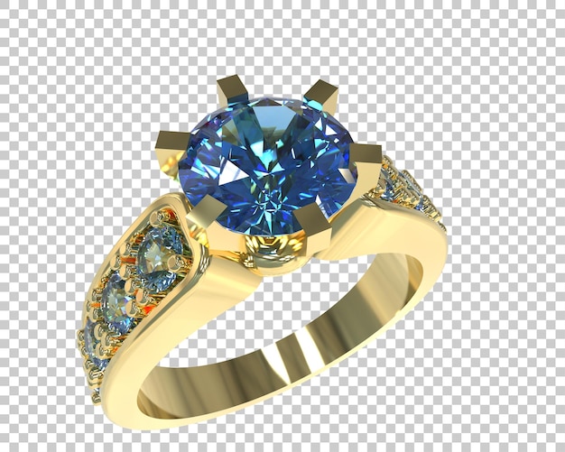 Schmuck isoliert auf dem Hintergrund 3D-Rendering-Illustration