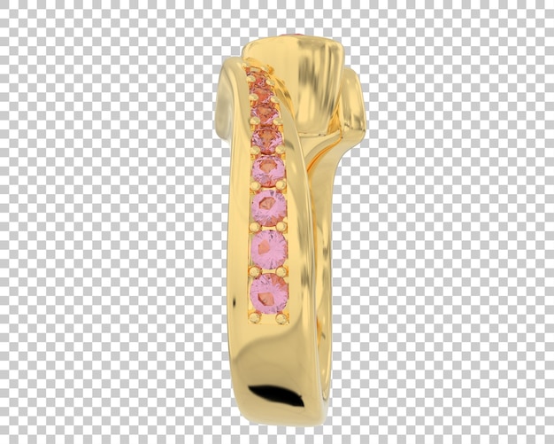 Schmuck isoliert auf dem Hintergrund 3D-Rendering-Illustration