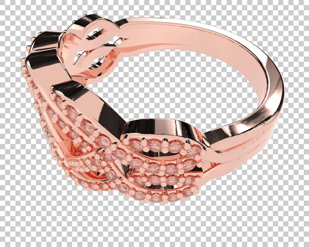 Schmuck isoliert auf dem Hintergrund 3D-Rendering-Illustration