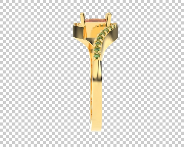 Schmuck isoliert auf dem Hintergrund 3D-Rendering-Illustration