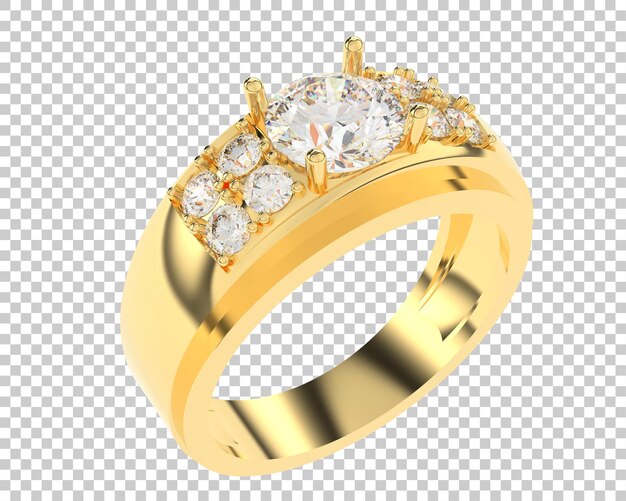 Schmuck isoliert auf dem Hintergrund 3D-Rendering-Illustration