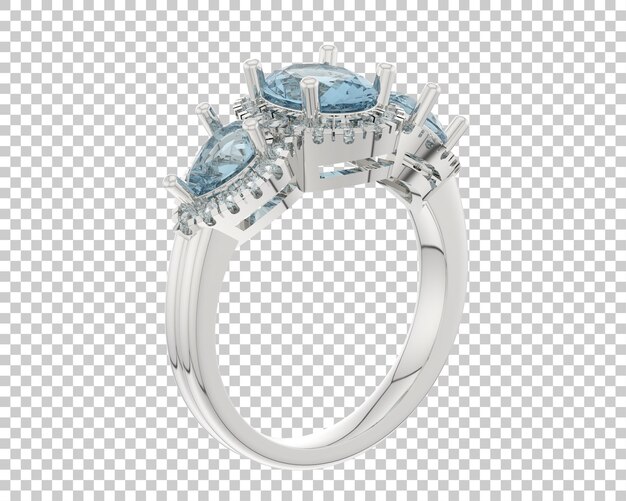 Schmuck isoliert auf dem Hintergrund 3D-Rendering-Illustration
