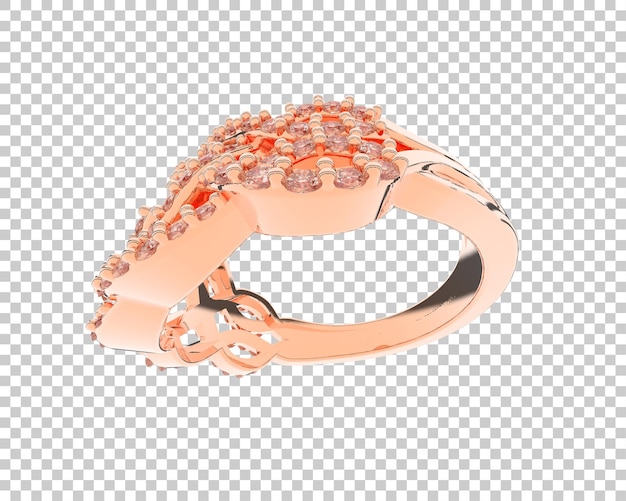 Schmuck isoliert auf dem Hintergrund 3D-Rendering-Illustration