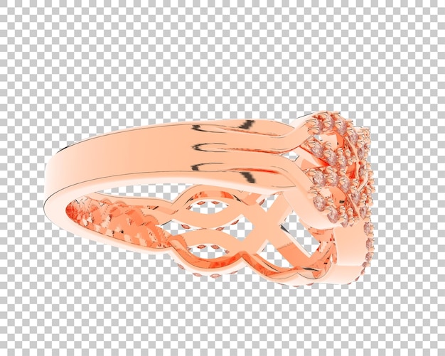 Schmuck isoliert auf dem Hintergrund 3D-Rendering-Illustration