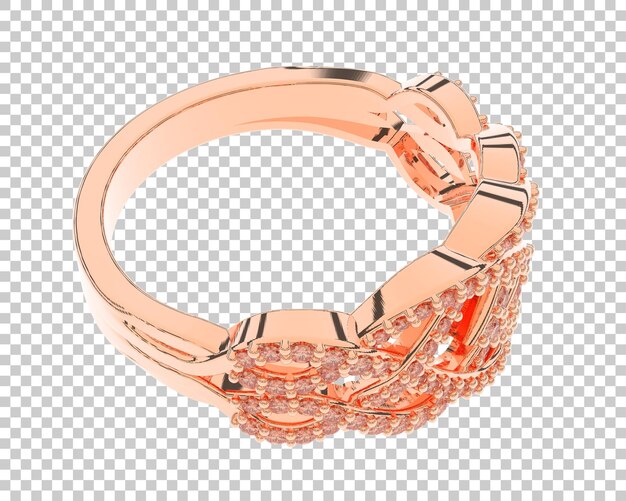 Schmuck isoliert auf dem Hintergrund 3D-Rendering-Illustration