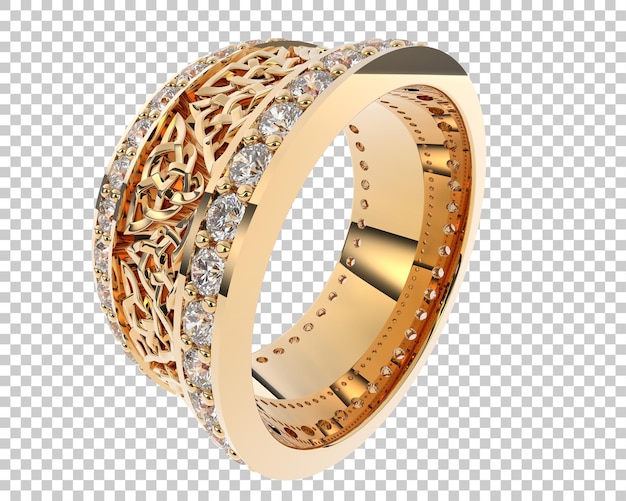 Schmuck isoliert auf dem Hintergrund 3D-Rendering-Illustration