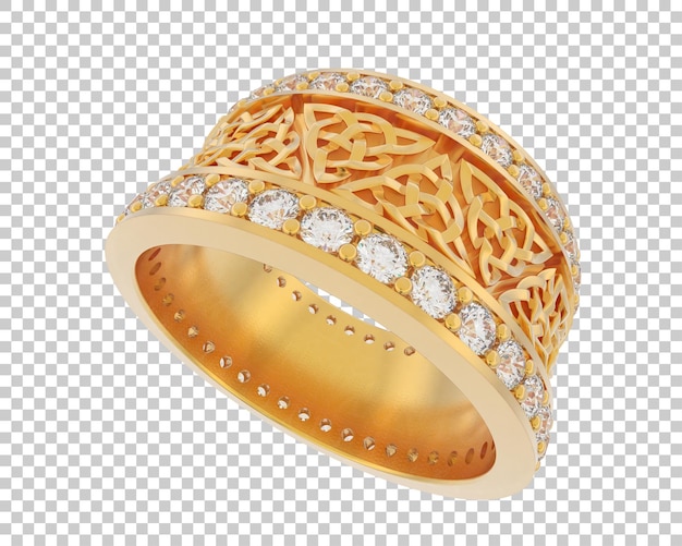 Schmuck isoliert auf dem Hintergrund 3D-Rendering-Illustration