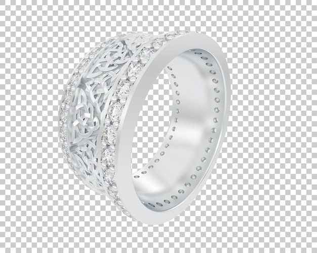 Schmuck isoliert auf dem Hintergrund 3D-Rendering-Illustration