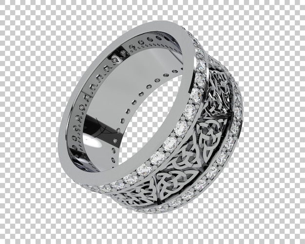 Schmuck isoliert auf dem Hintergrund 3D-Rendering-Illustration