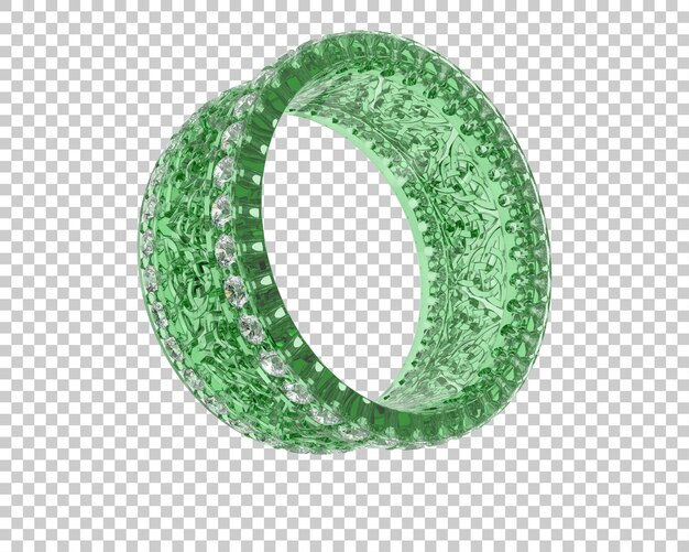 Schmuck isoliert auf dem Hintergrund 3D-Rendering-Illustration