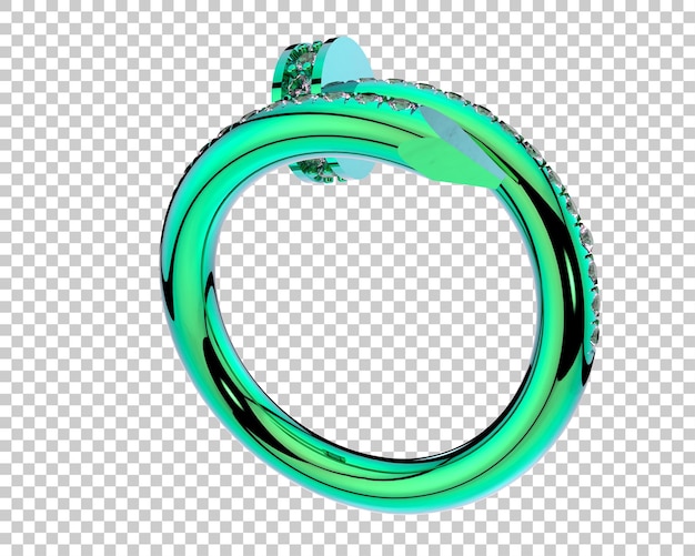 Schmuck isoliert auf dem Hintergrund 3D-Rendering-Illustration
