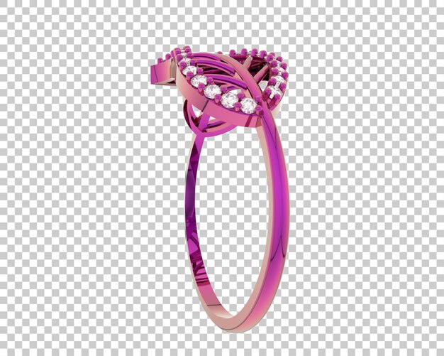 Schmuck isoliert auf dem Hintergrund 3D-Rendering-Illustration