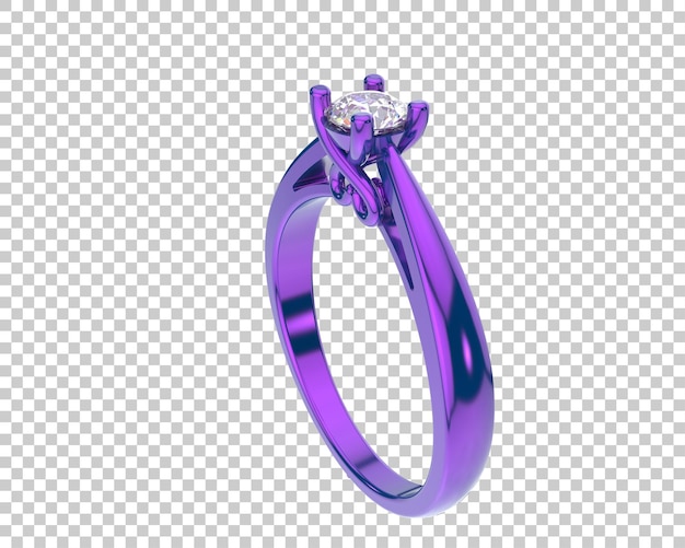 Schmuck isoliert auf dem Hintergrund 3D-Rendering-Illustration