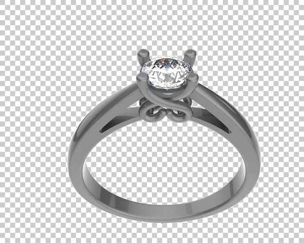 Schmuck isoliert auf dem Hintergrund 3D-Rendering-Illustration
