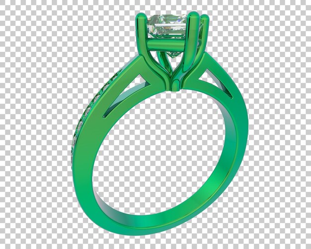 Schmuck isoliert auf dem Hintergrund 3D-Rendering-Illustration