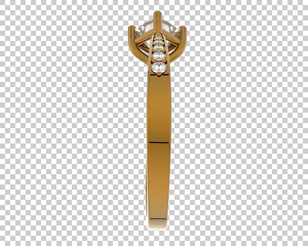 Schmuck isoliert auf dem Hintergrund 3D-Rendering-Illustration