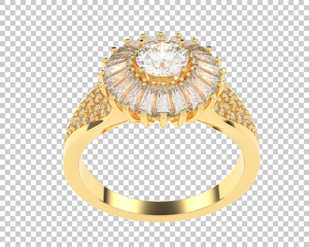 Schmuck isoliert auf dem Hintergrund 3D-Rendering-Illustration