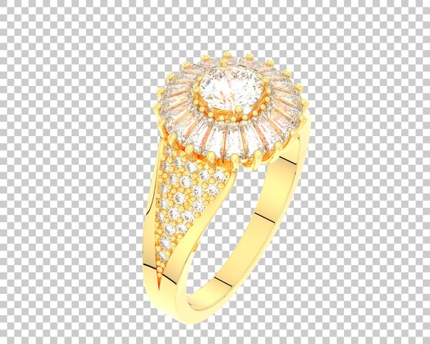 Schmuck isoliert auf dem Hintergrund 3D-Rendering-Illustration