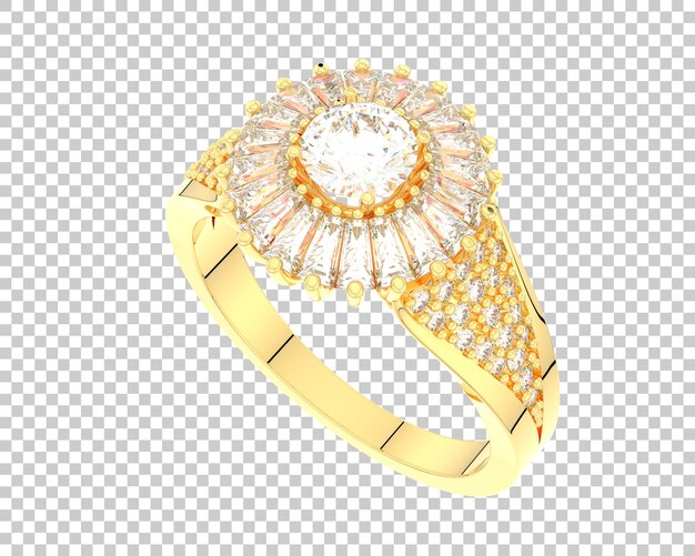 Schmuck isoliert auf dem Hintergrund 3D-Rendering-Illustration