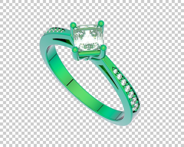 Schmuck isoliert auf dem hintergrund 3d-rendering-illustration