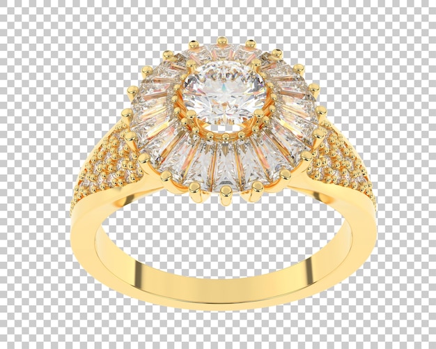 Schmuck isoliert auf dem Hintergrund 3D-Rendering-Illustration
