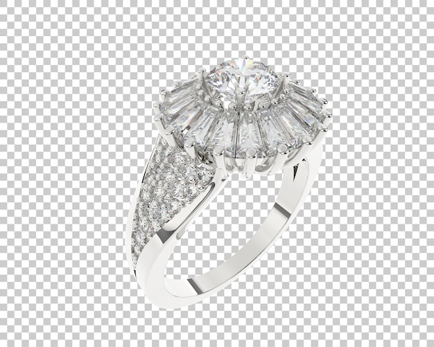 Schmuck isoliert auf dem Hintergrund 3D-Rendering-Illustration