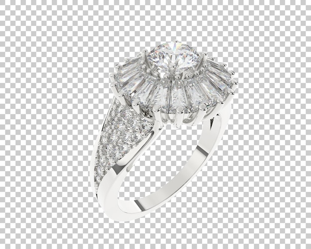 Schmuck isoliert auf dem hintergrund 3d-rendering-illustration