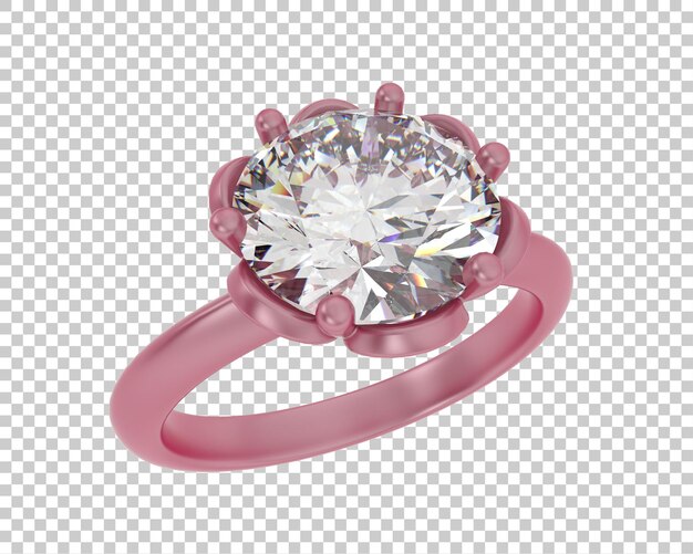 Schmuck isoliert auf dem Hintergrund 3D-Rendering-Illustration